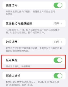 来凤苹果授权维修站分享iPhone轻点无法唤醒怎么办 