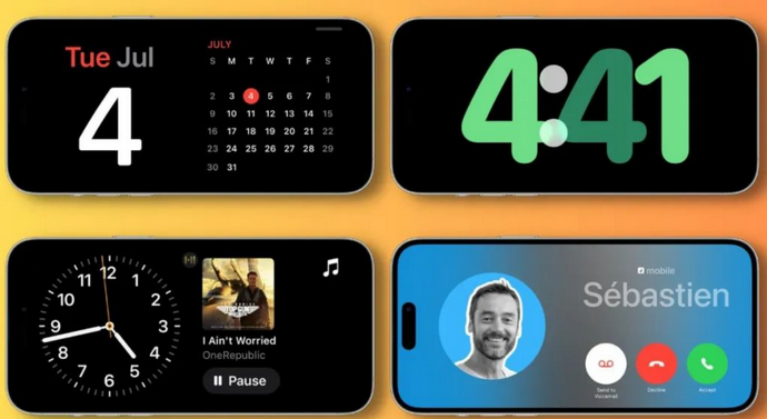 来凤苹果手机维修分享iOS17横屏充电待机显示有什么好处 