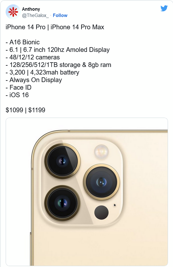 来凤苹果14维修分享iPhone 14全系涨价 