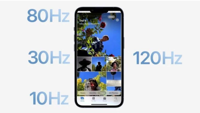 来凤苹果14维修分享iPhone 14有高刷吗 