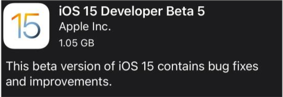来凤苹果手机维修分享如何升级到iOS15.0 beta5 