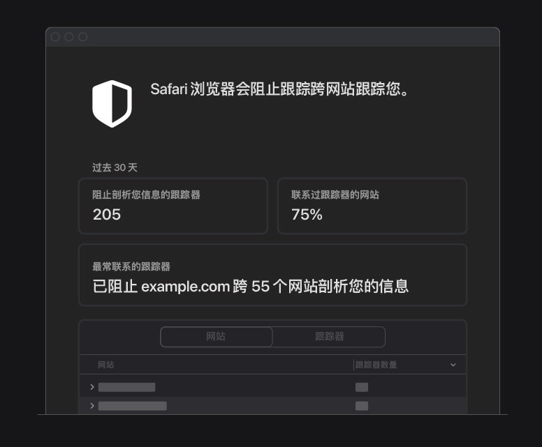 来凤苹果手机维修分享如何在 Safari 浏览器中查看和打开隐私报告 